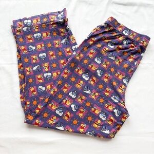 Disney Winnie the Pooh Honey Wide Leg Lounge Pants Nostalgic Y2K 🍯 Size Large